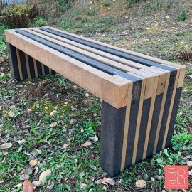 Banc en plàstic reciclat 100% Valeria